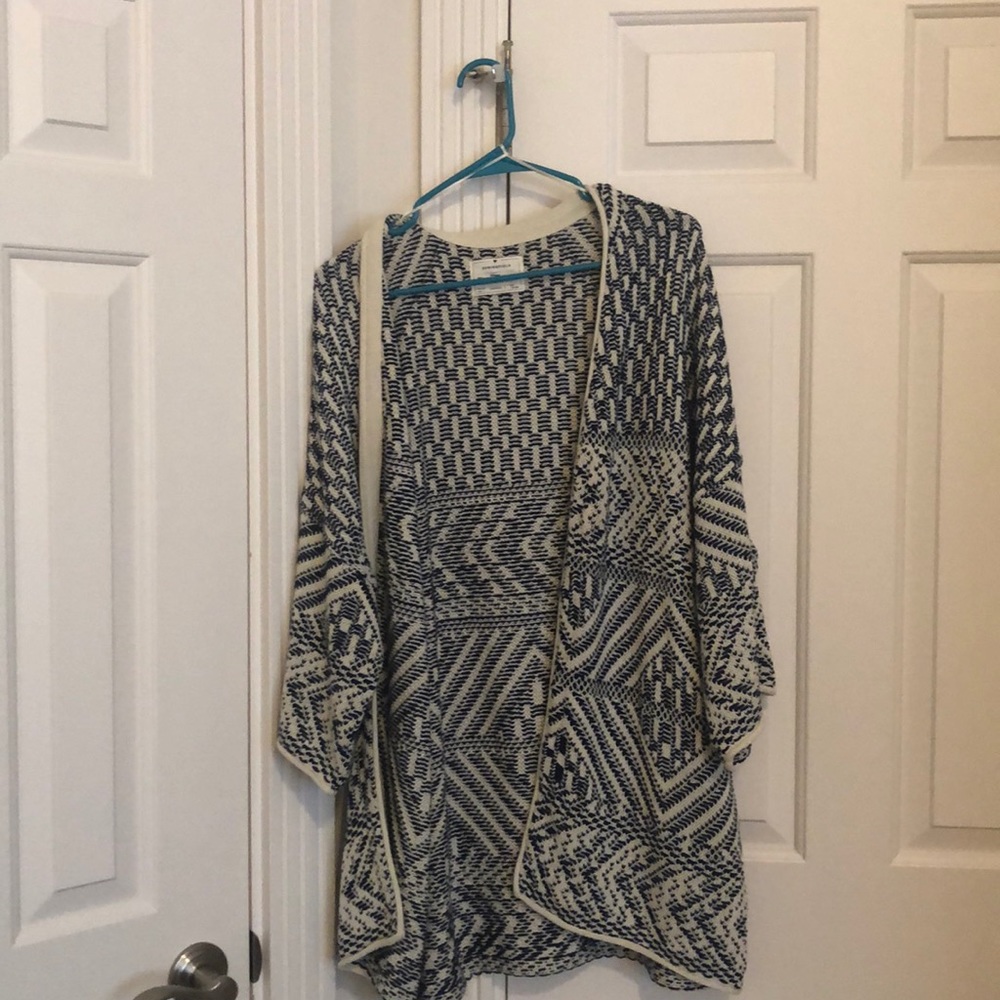 Mid thigh length sweater, 3/4 length sleeves